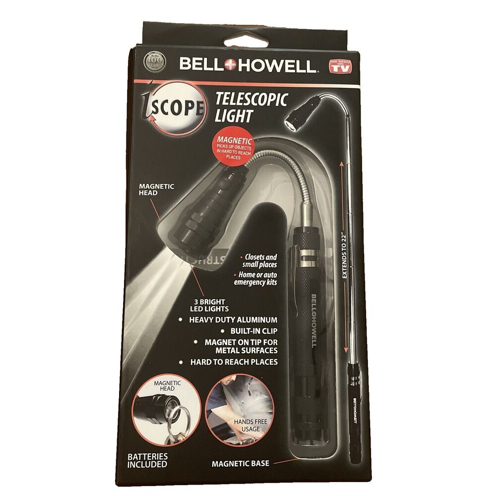 Bell and Howell Telescopic Light As Seen On TV Extends To 22” Magnetic